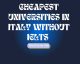 Cheapest Universities in Italy without IELTS