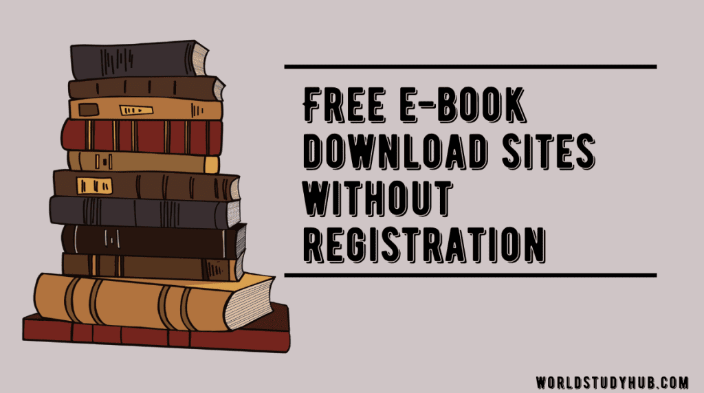 Free e-book download sites without registration