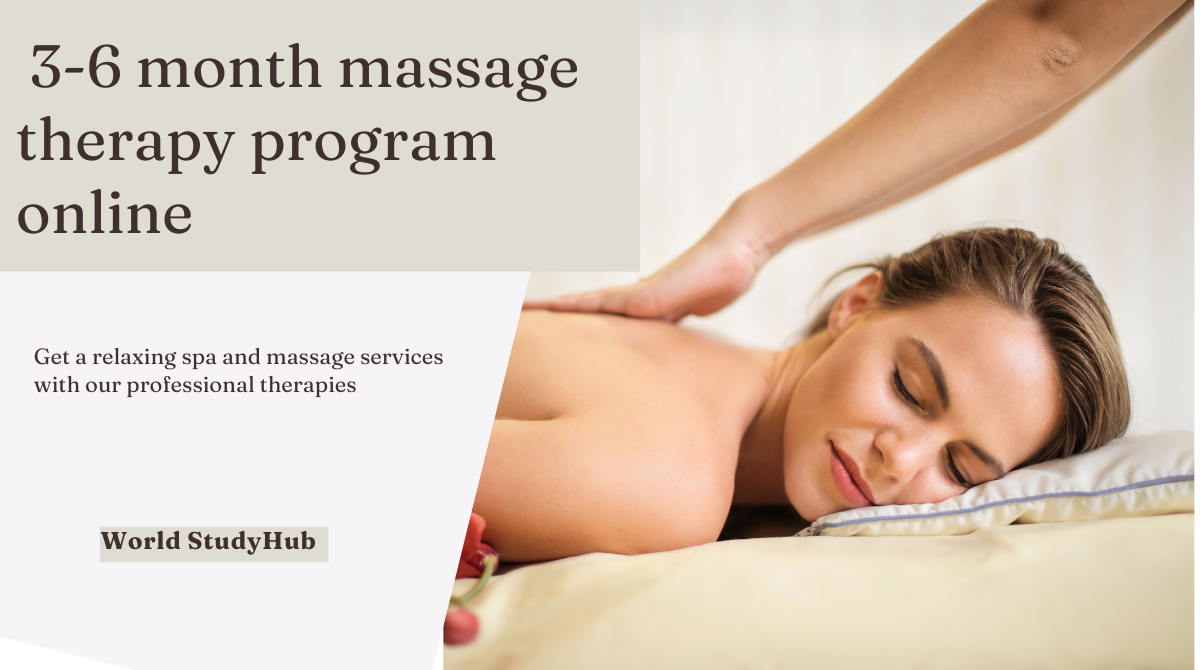 3-6 month massage therapy program online